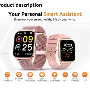 Smart Wearable Watch - Rose Gold